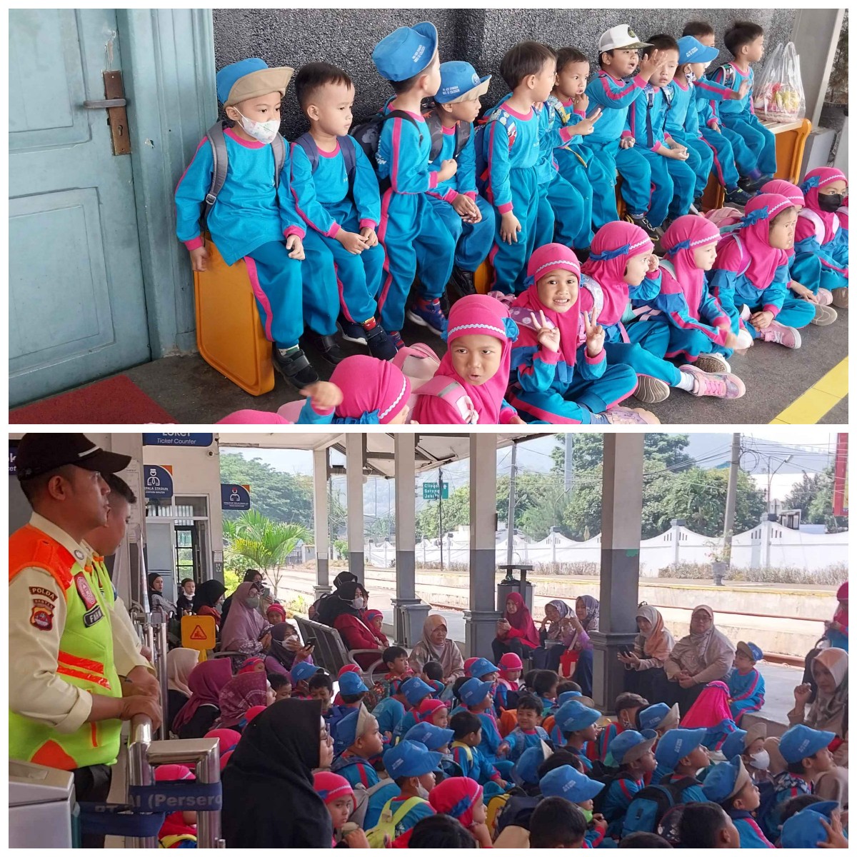 Kunjungan Edukasi RA.Asy-Syuhada Naik Kereta Api