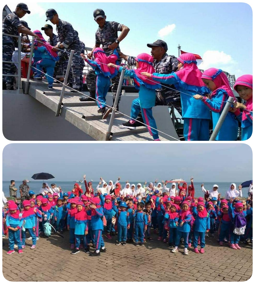 Kunjungan ke Kapal TNI